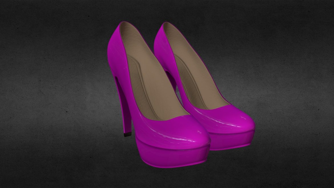 high heels 3d model