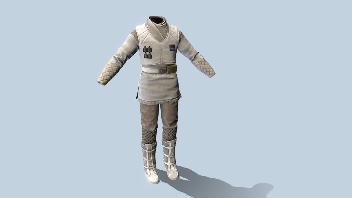 hoth rebel outfit body 3d model