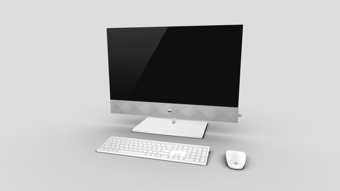 hp pavilion all in one pc 27in 3d model