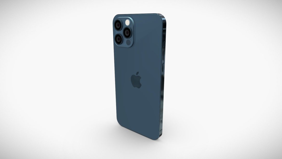Iphone 12 Pro 3d Model - Highly detailed iPhone 12 Pro 3D model showcasing its iconic design and advanced camera array.