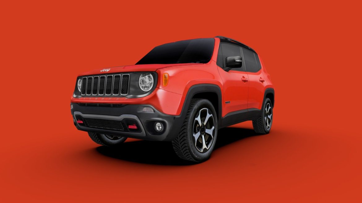 jeep renegade 2019 3d model