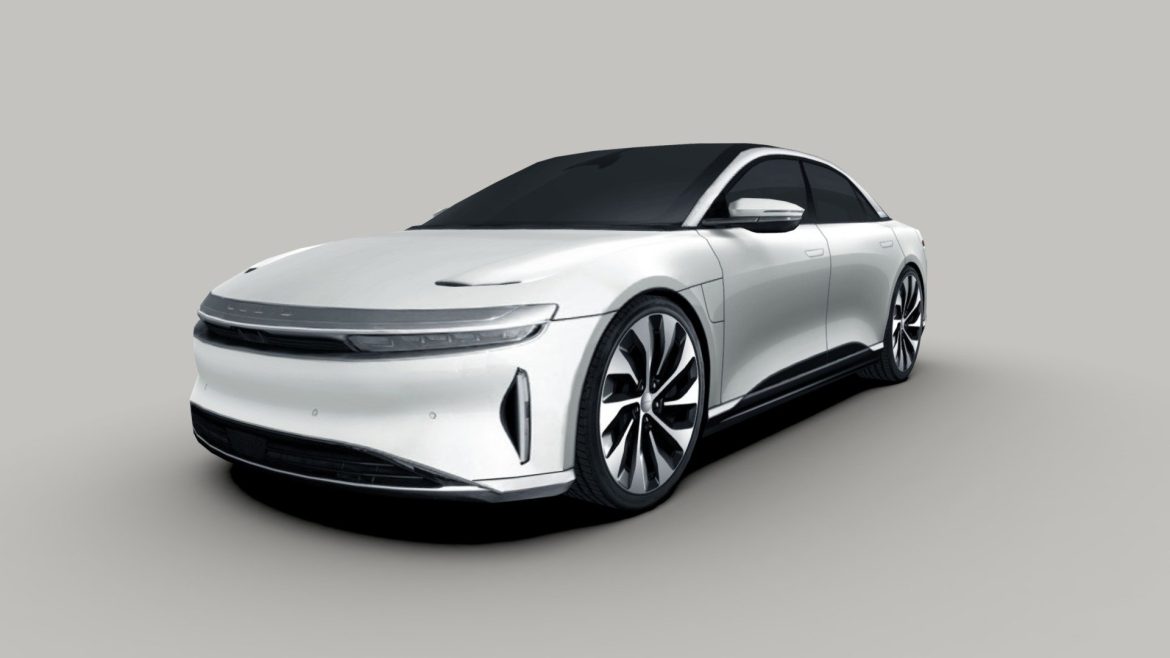 lucid air 2021 3d model
