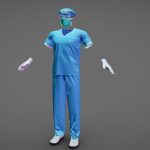 surgeon dress 3d model