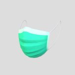 surgical face mask 3d model