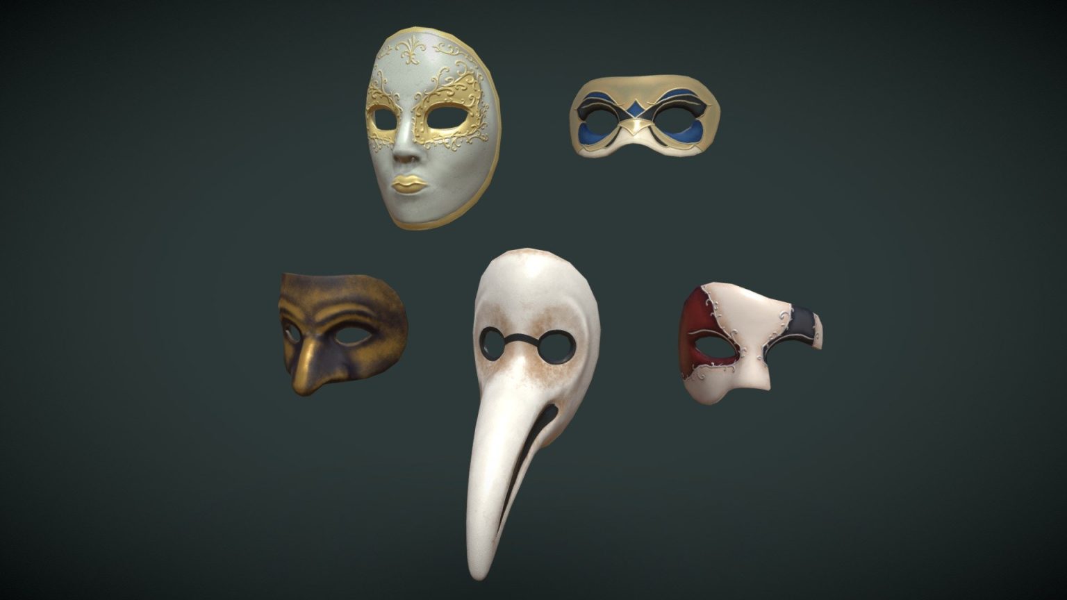 Venetian Masks - deep3dsea