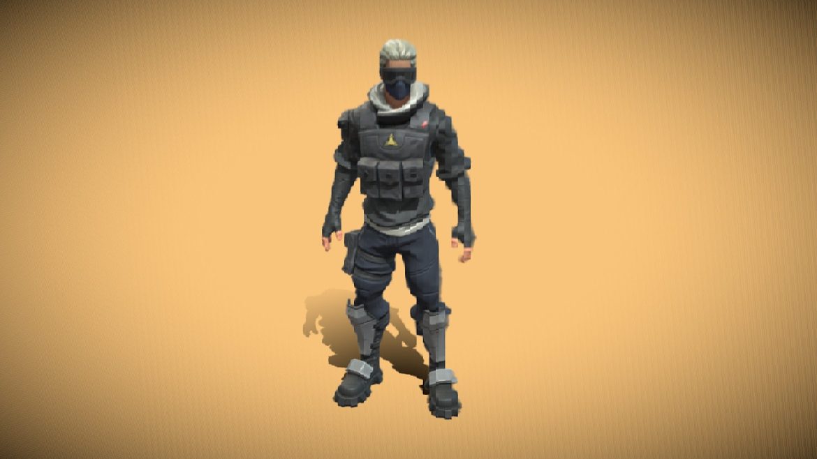 Fortnite Verge Outfit 3d Model - Fortnite Verge custom outfit 3D model showcasing detailed textures and character design