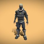 Fortnite Verge Outfit 3d Model - Fortnite Verge custom outfit 3D model showcasing detailed textures and character design