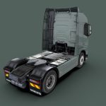 Volvo Series Truck 3d Model - Low-poly Volvo FH series Globetrotter truck 3d model with real textures