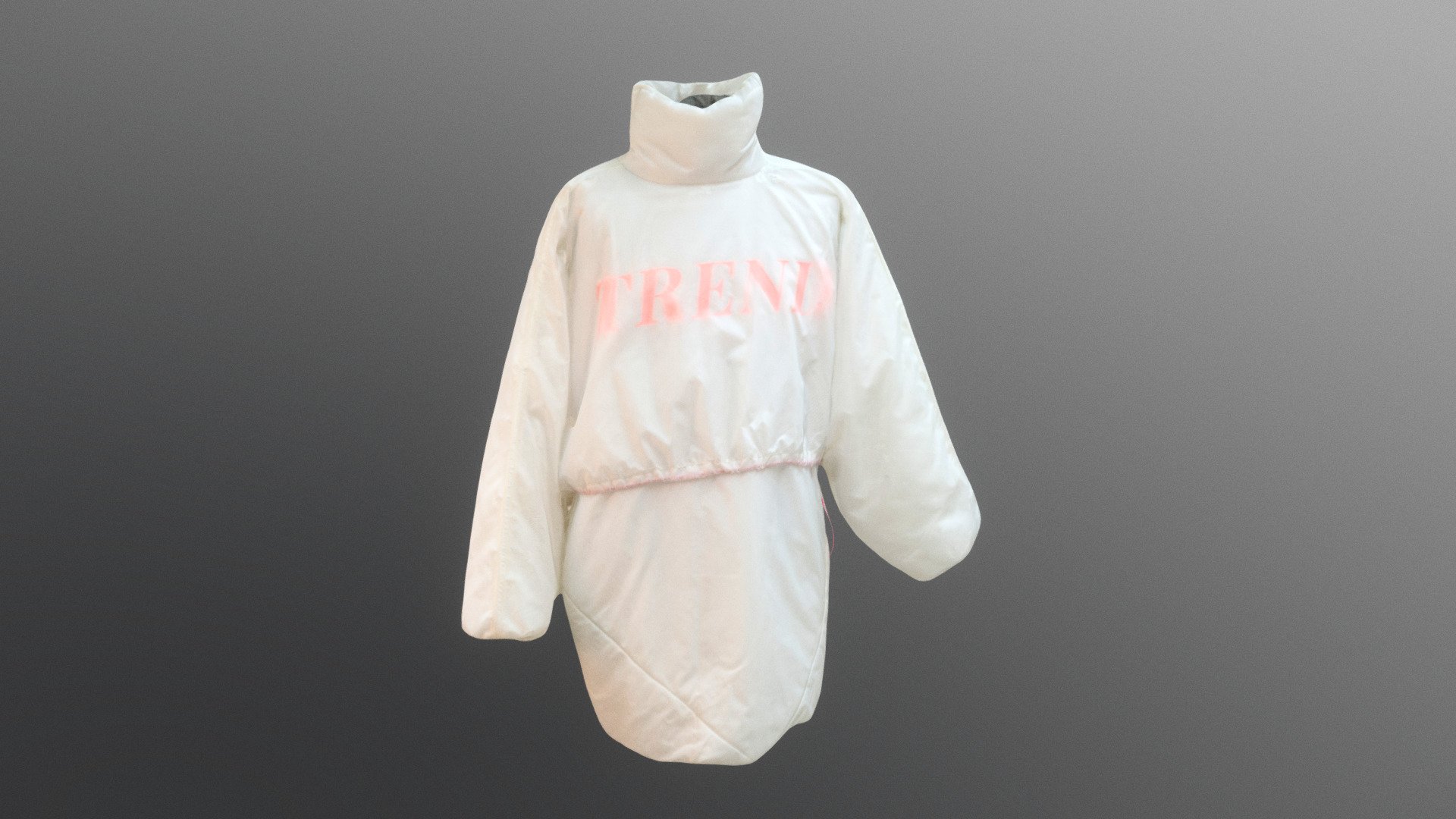 White sport raincoat