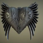 Winged Heart Pendant