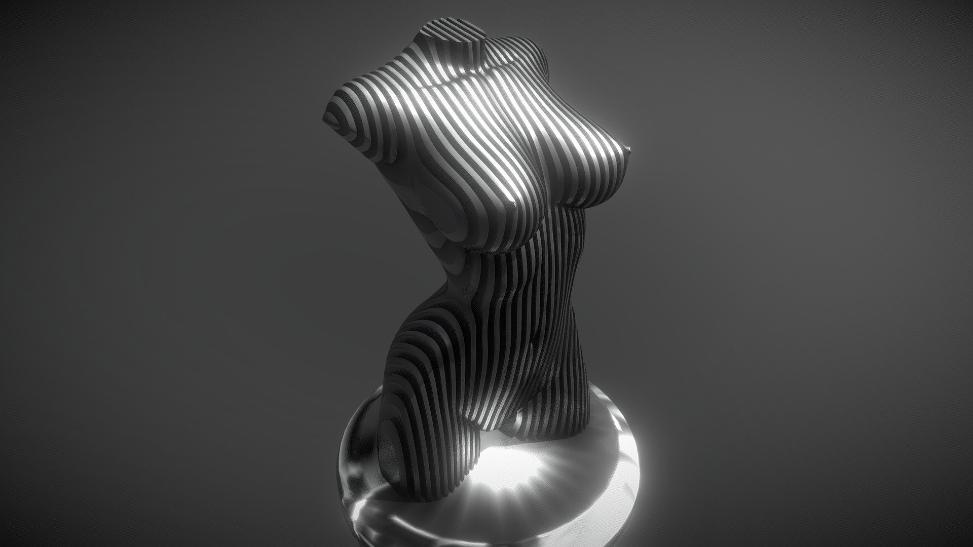 women sculpture 3D print model