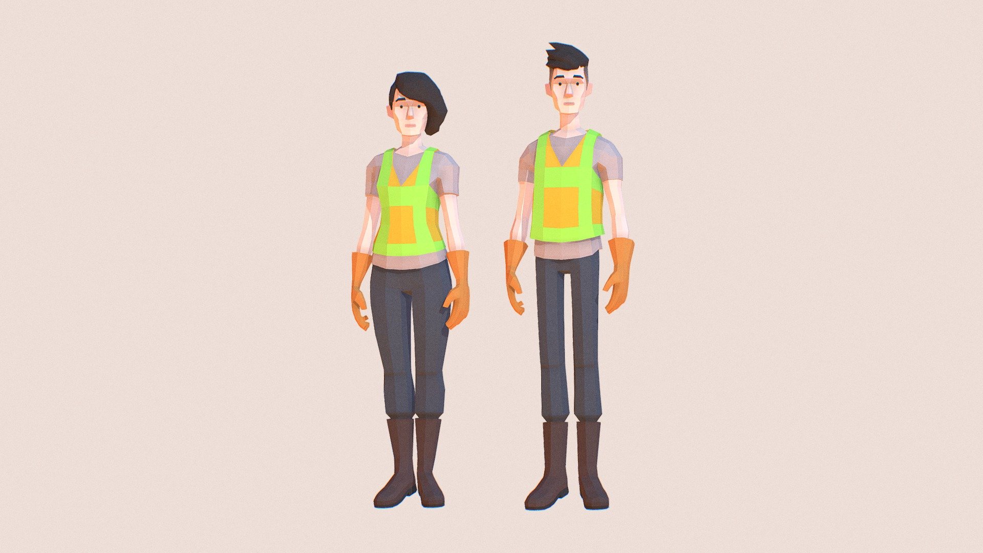 Workers | Lowpoly Characters