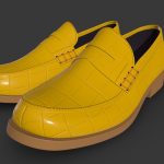 Yellow Leather Loafers Funky Shoes