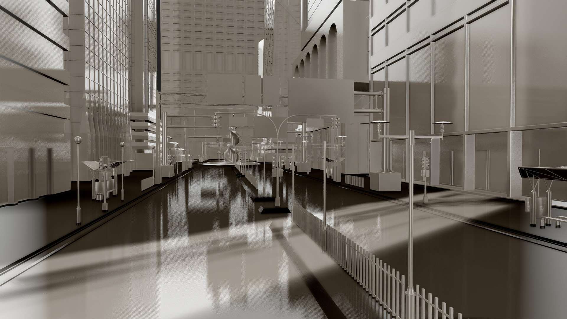 3D City Intersection