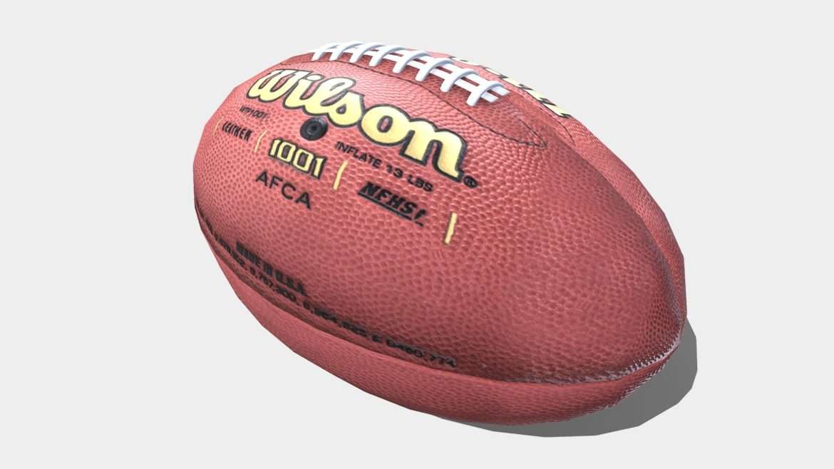a football 3d model