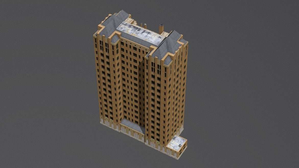 abandoned skyscraper 3d model