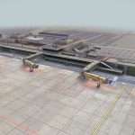 airport schonefeld terminal 3d model
