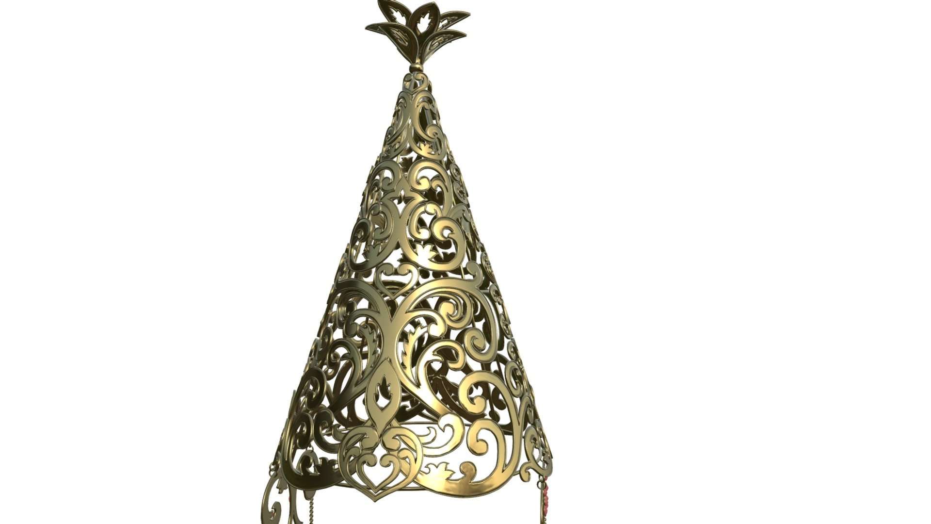 Art object – Saukele made by metal pieces