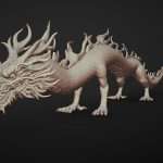 asian dragon 3d model