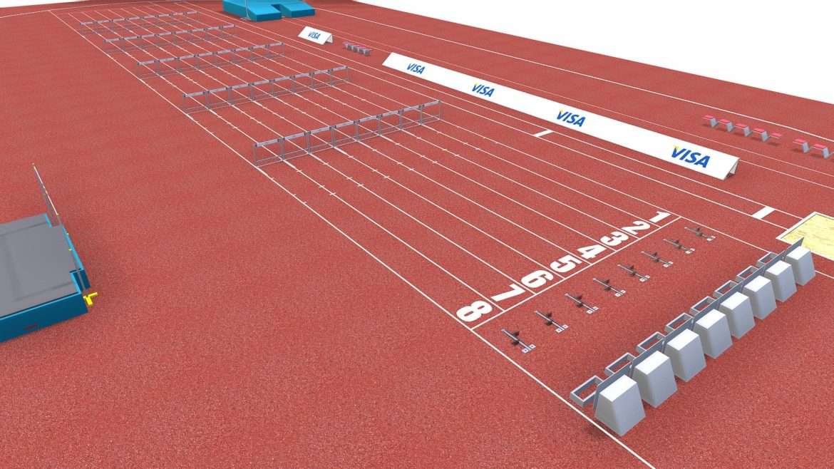 athletics 3d model