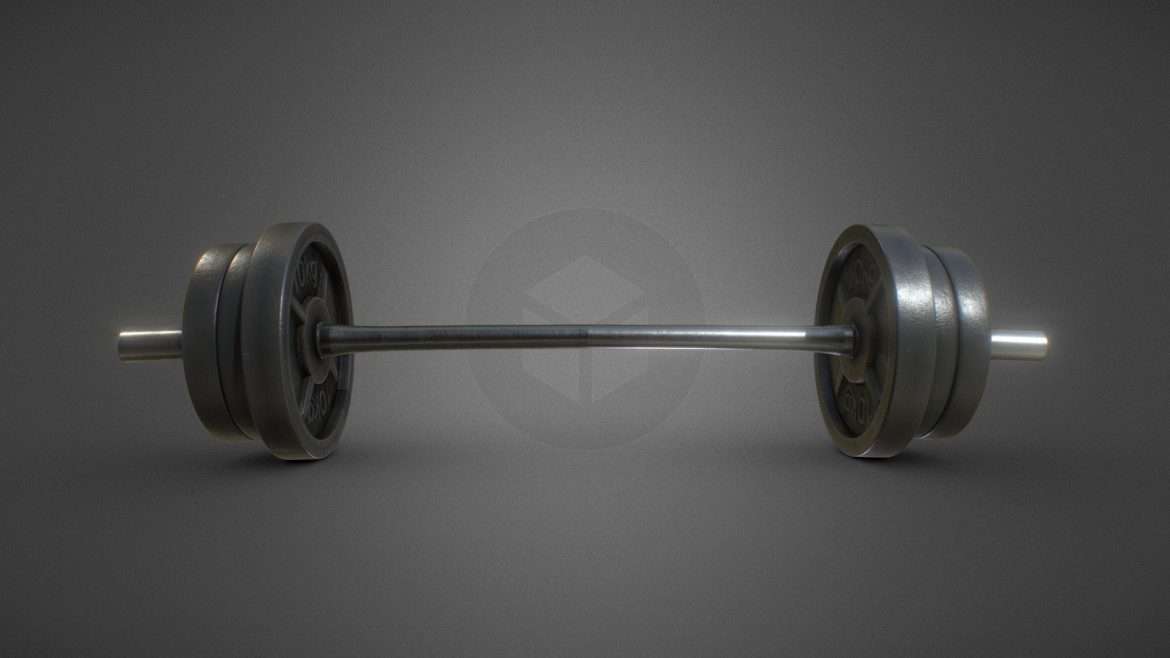 barbell 3d model