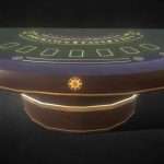 black jack table casino game asset 4 3d model