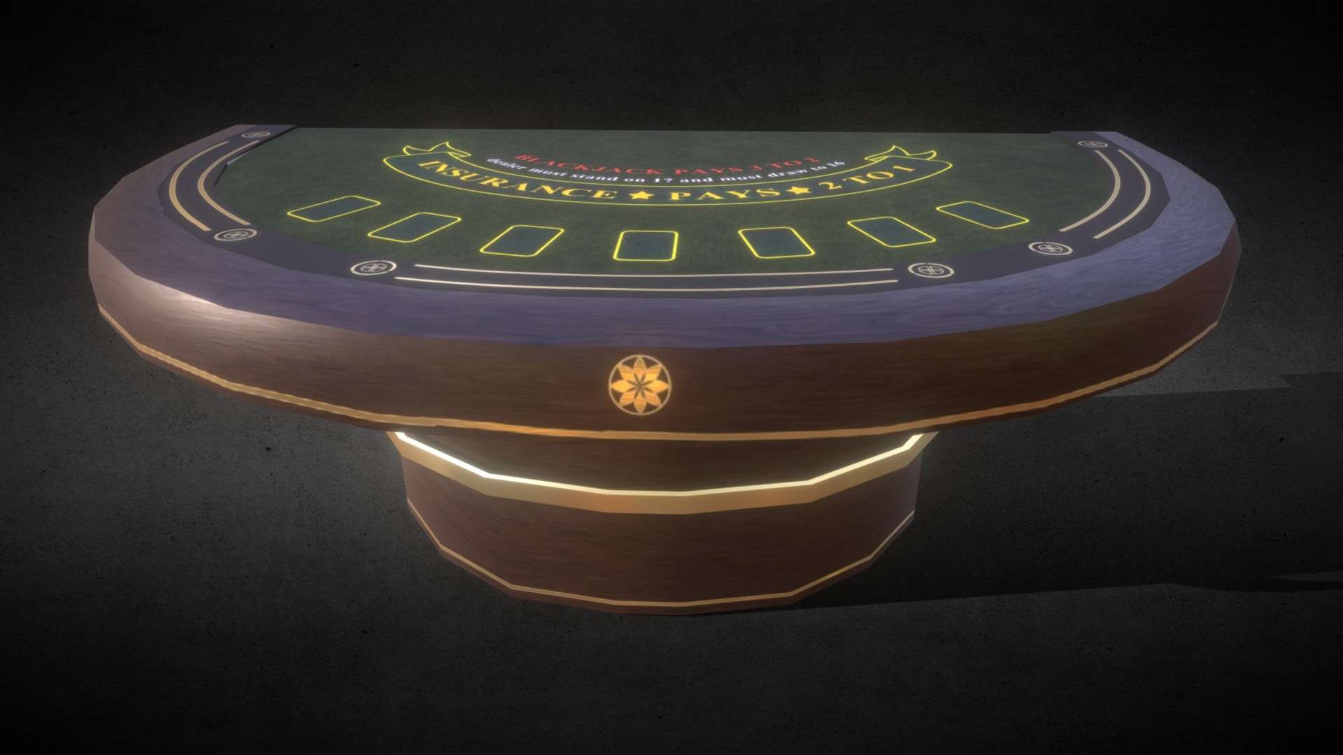 Black Jack Table Casino Game Asset _ 4