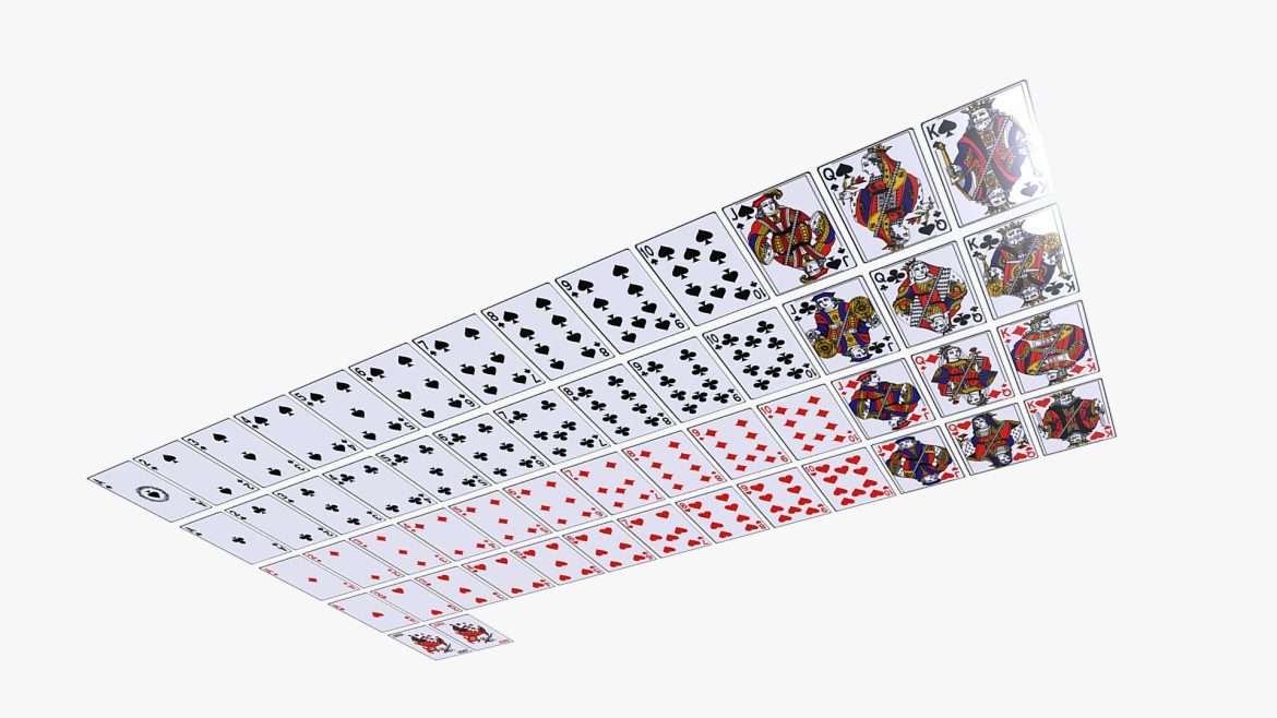 Farm Playing Cards 3d Model - Farm playing cards 3D model with detailed textures and low polygon count