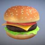 Cartoon Cheeseburger