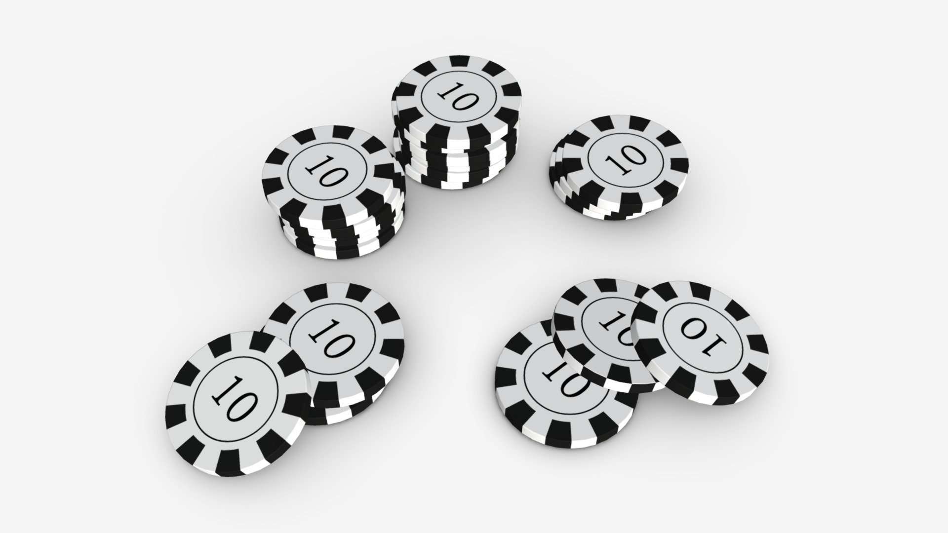Casino chip stacks 01