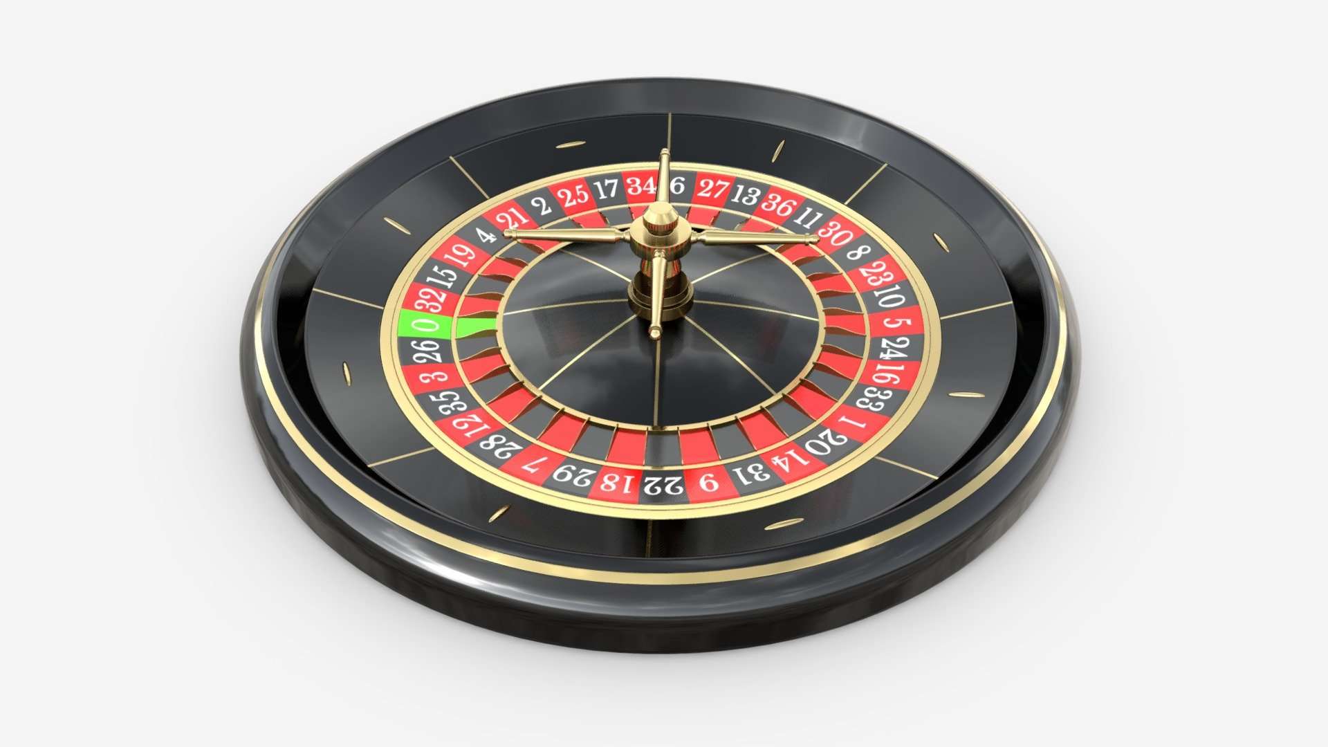 Casino roulette wheel 02