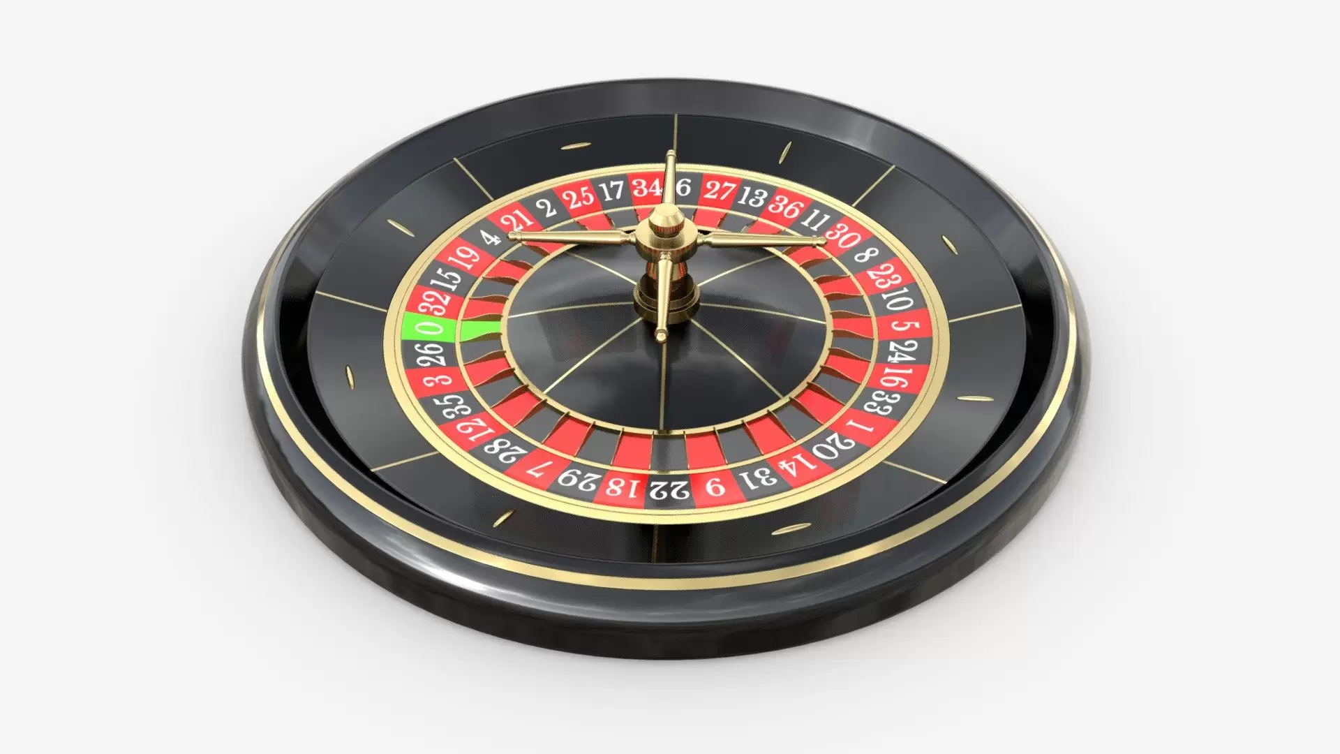 Casino roulette wheel 02
