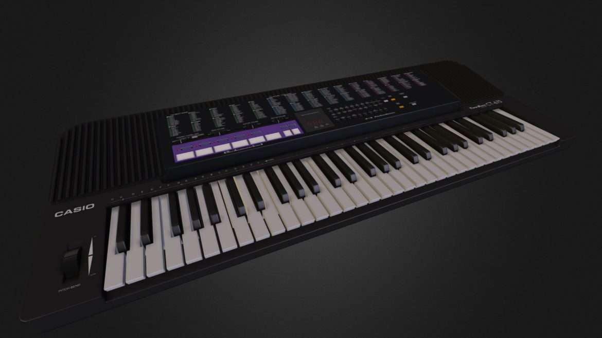 casio ct 670 keyboard 3d model