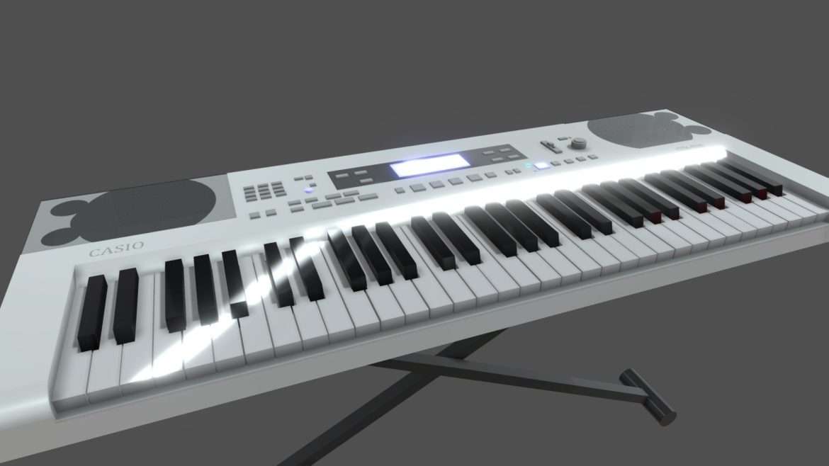casio ctk 810 3d model