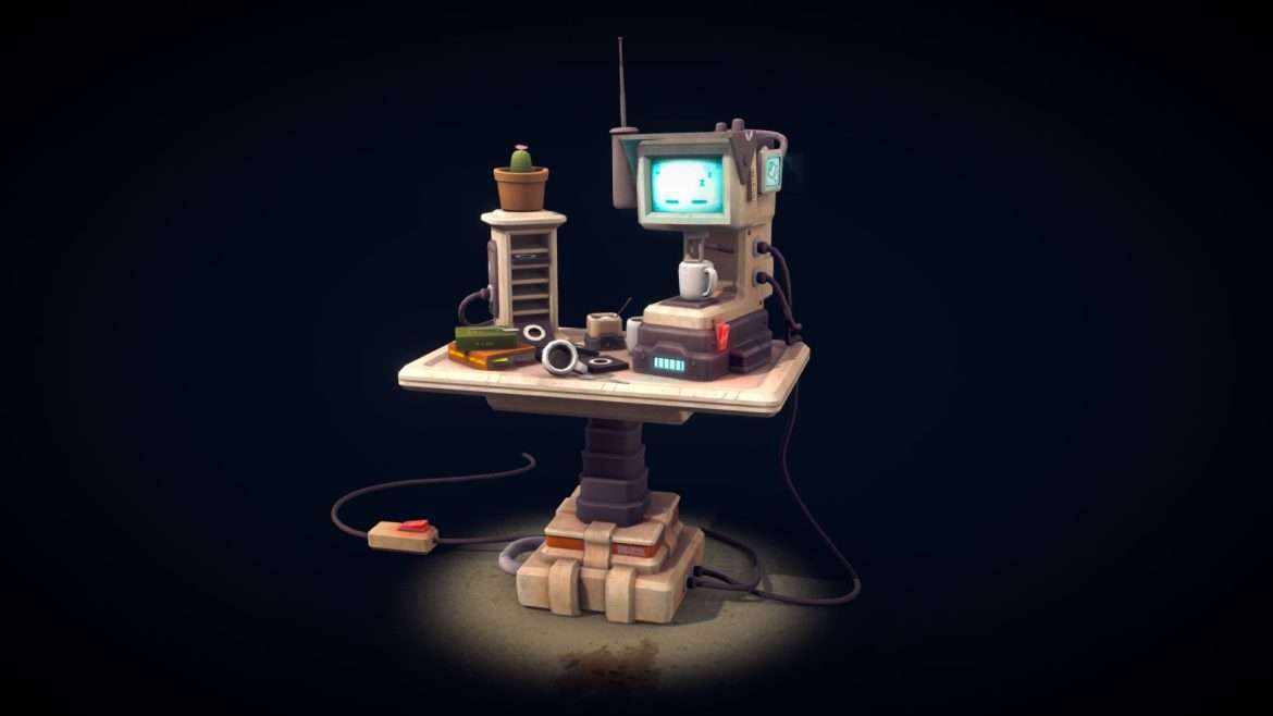 cgma coffee machine sci fi prop 3d model