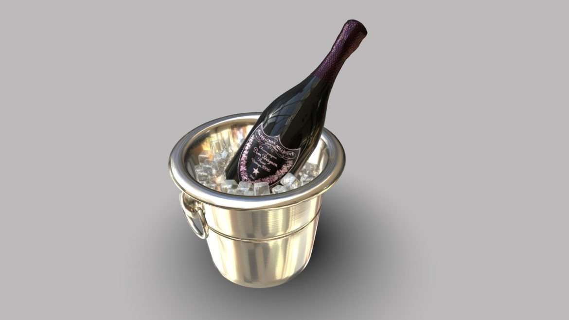 champagne 3d model