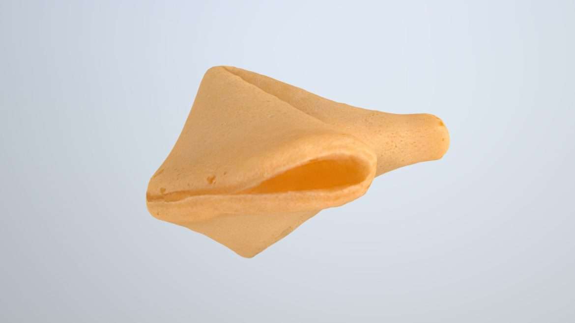 chinese fortune cookie 3d model