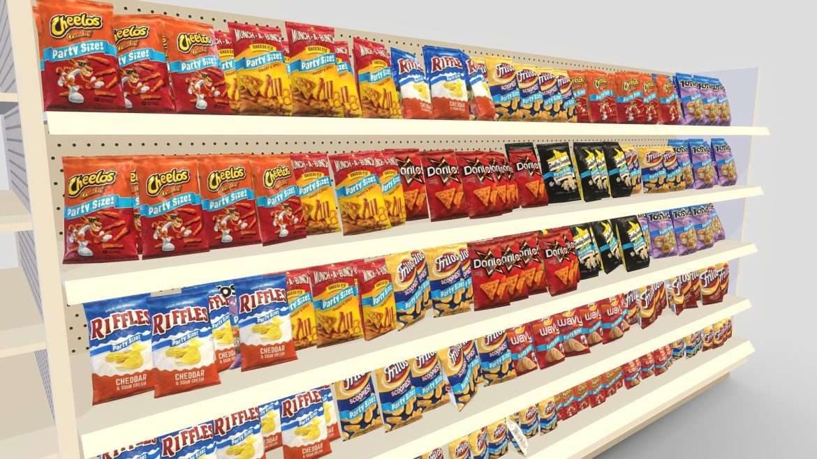 chips shelf 3d model