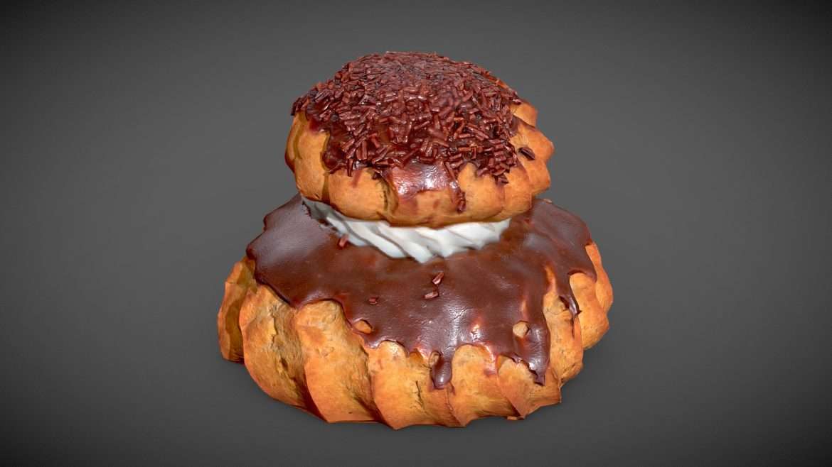 chocolate nun 3d model