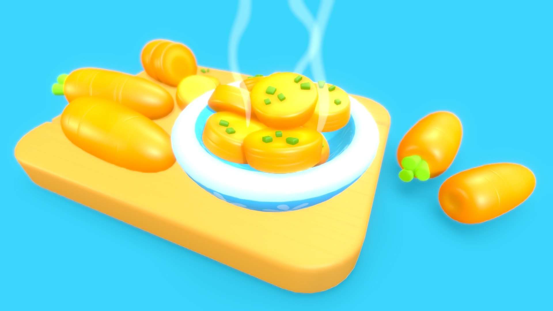 Chunky Carrot Slices