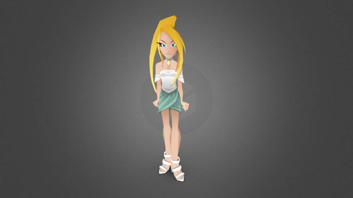 citrine from run dash spike 3d model