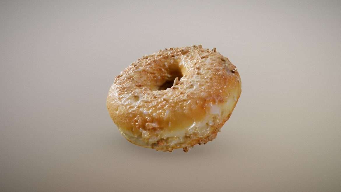 classic sugar donut 3d model