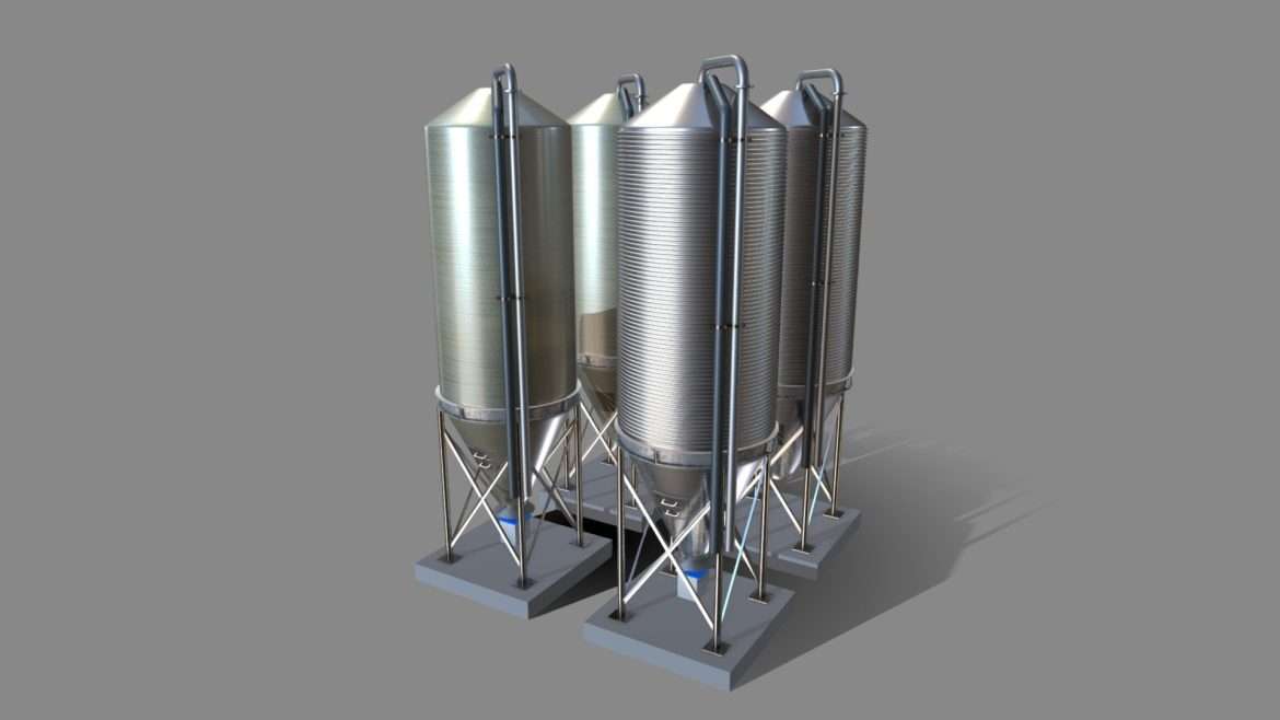 corn silo wip 2 3d model