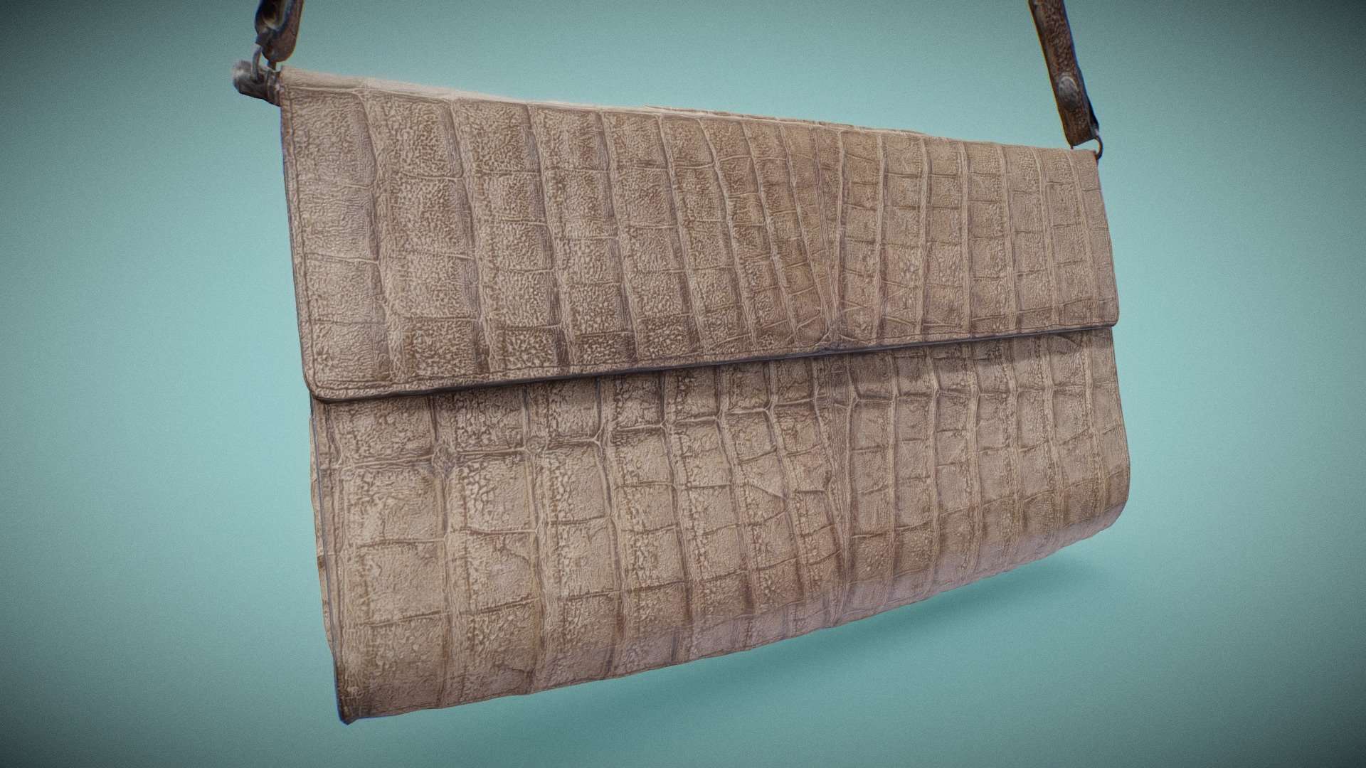 Crocodile Leather Purse Handbag