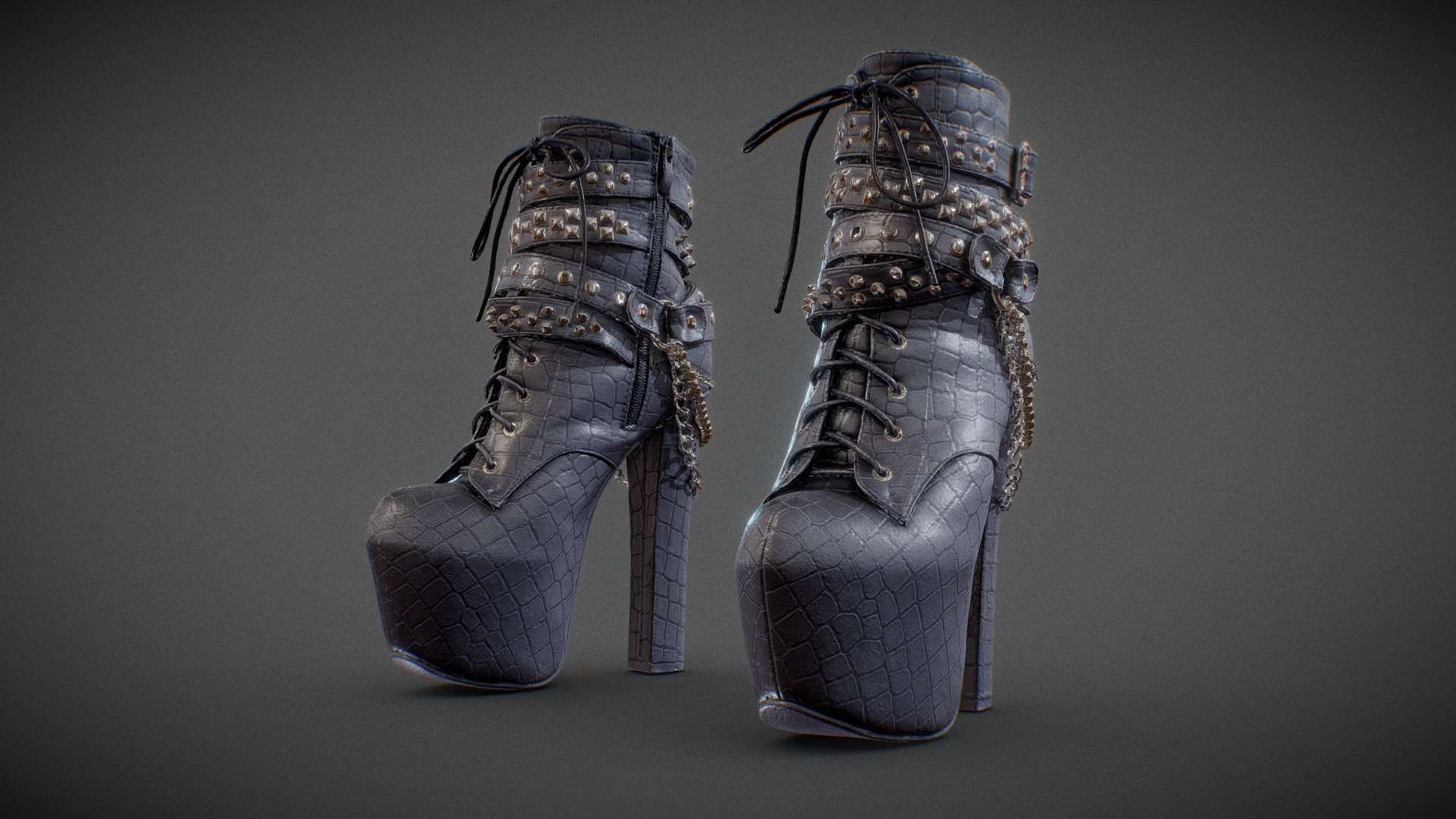 Crocodile Pearl Boots