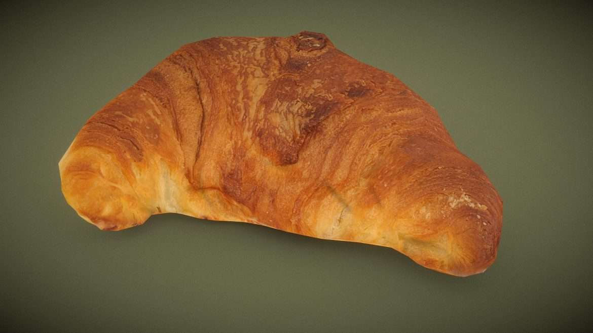 croissant 3d model