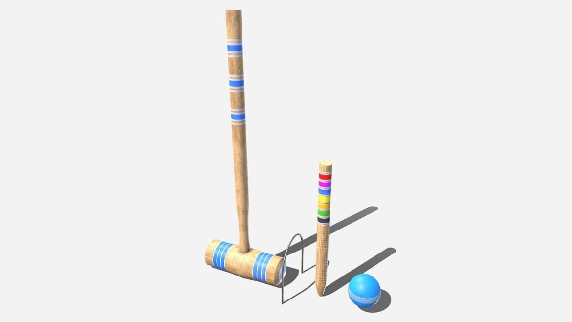 croquet 3d model