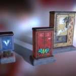 Cyber punk City Electrical boxes