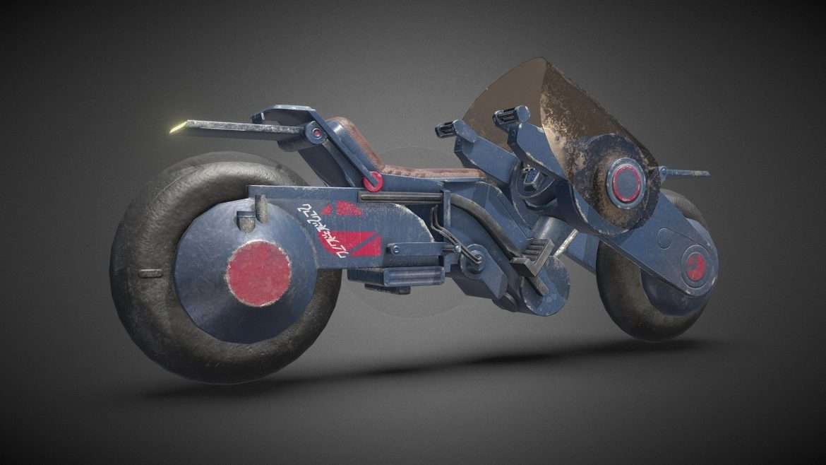 cyberpunk bike cyberlock agamemnon 3d model