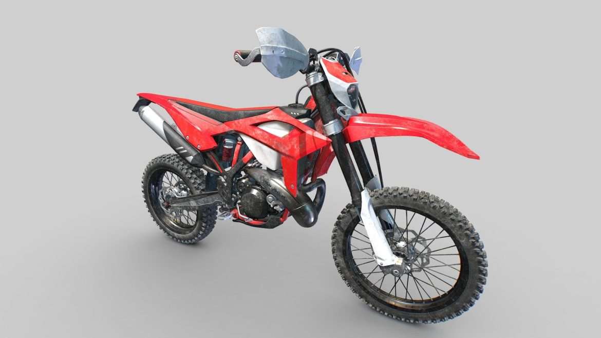 dirt bike motorcycle non scanned 3d model